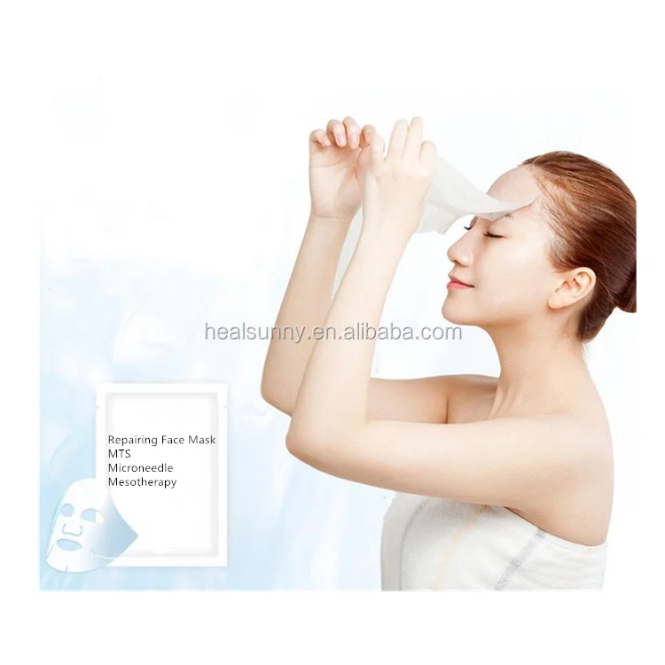 Calming soothing cooling (after micro needle, skin peeling, acne treatment, sun )biocellulose biofiber face facial mask