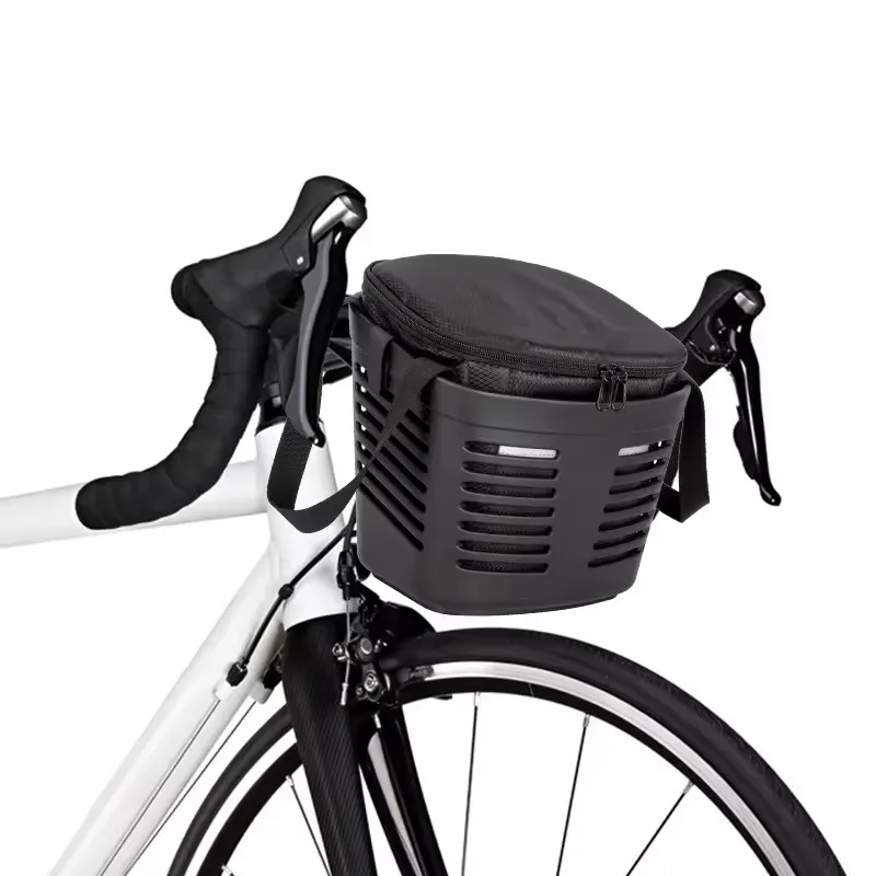 Hot Selling Optimal Cooler Bag For Bicycle Front Frame Fashionable Picnic Insulated Pouch Premium Bike Basket Cooler Bag