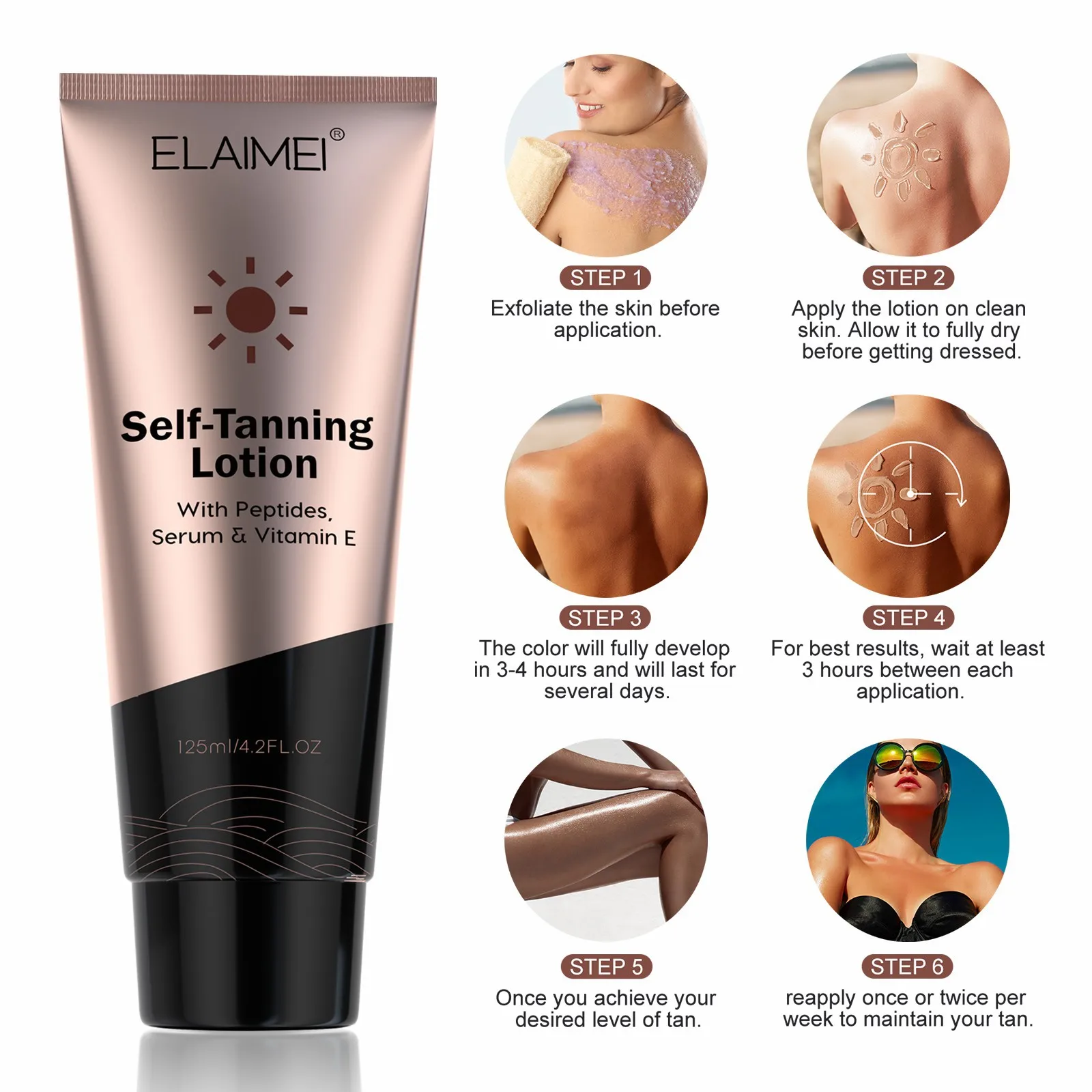 Organic Aloe Vera Shea Butter Sunless Tanning Lotion and Bronzer Buildable Light Medium or DarkTan anti tanning lotion