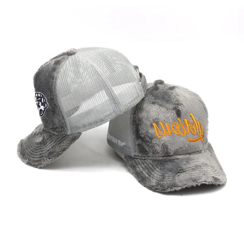 Высокое качество Мужские 5 панель вышивка логотипа бархатная Кепка женщин