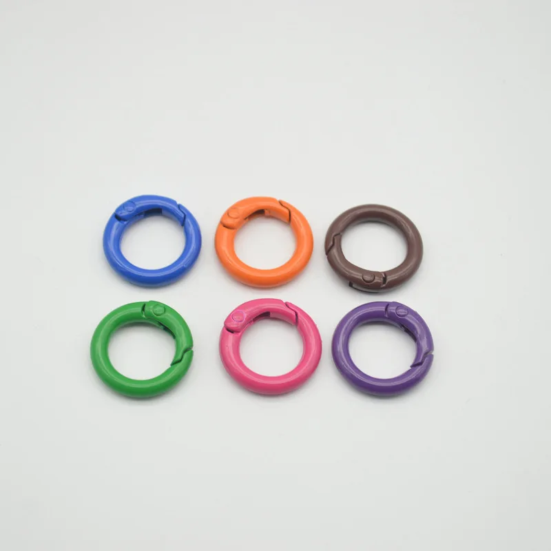 Luggage Paint Zinc Alloy Spring Coil Mobile Phone Bag Package Pendant Ornament Accessories Color Circlips Spring Coil Keychain