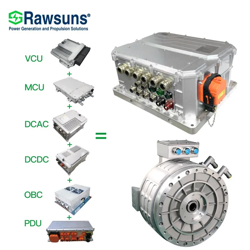 60 кВт 120 комплект для преобразования электромобиля 6 в 1 VCU MCU DCAC DC OBC PDU Интегрированный