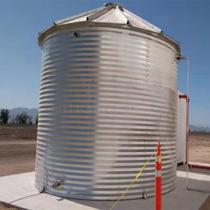 high quality circular tank corrugated water storage corrugated water storage tank modular water tank