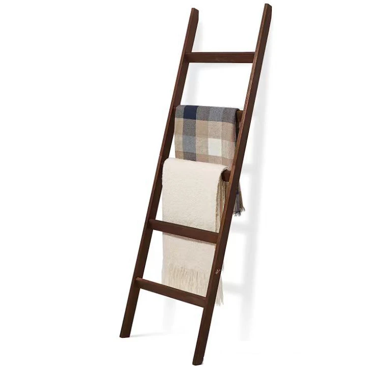 Blanket Holder Construction Home Decor Decorative Blanket Quilt Towel Scarf Ladder Shelves for Living Room Bedroom