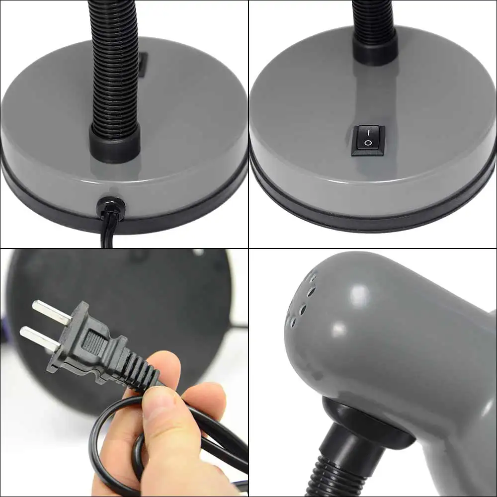 Yuancheng YC-TB042 Basic Metal Flexible Hose Neck Desk Lamp for Home Office