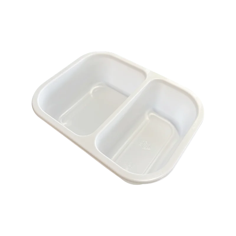 White 100% Recycled CPET Trays Ovenable 12 Compartment Disposable Airline Food Packaging Plastic Bakery CPET Container With Film