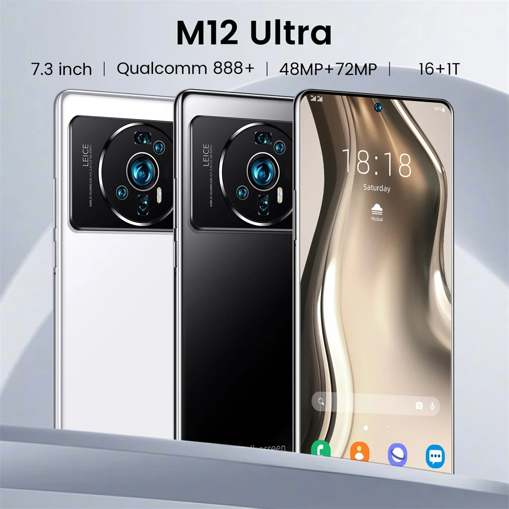 2023 Новый M12UITRA 7 3 дюйма 16 1 ТБ Tecno Camon 19 Pro сотовые телефоны Poco X4 P 4G Dual SIM Backul игровой смартфон