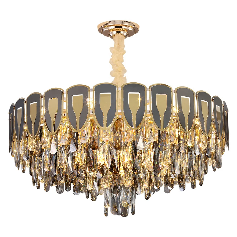 Dropshipping Wholesale k9 crystal hanging pendant modern decorative crystal ceiling lights fixture for Hotel cheap chandeliers