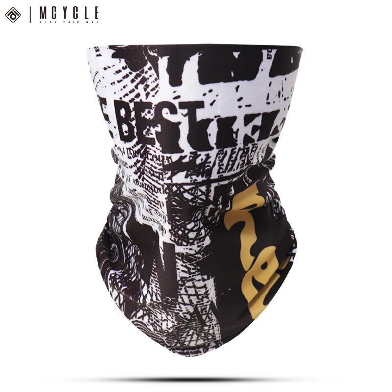 Mcycle UPF50+ UV Protection Neckwear Ice Silk Seamless B-uff Cycling Outdoor Activities Cool Feeling Face Sun Protection Veil