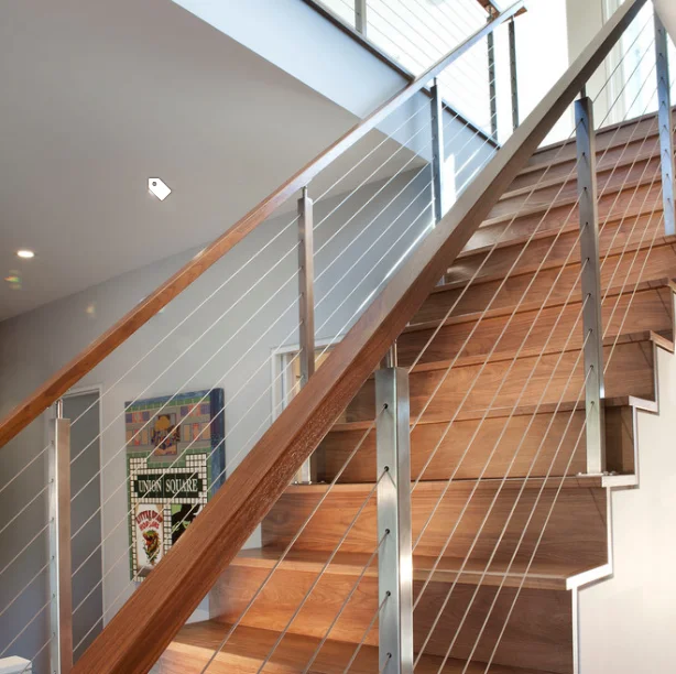 USA standard Stainless steel 304/316 cable railing system wire balustrade system for stair for balcony