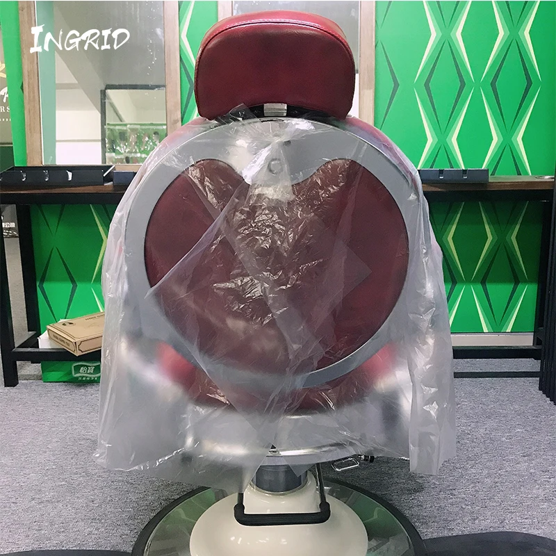 Cheap Price Plastic Hairdressing PE Cutting Disposable Hair Barber Salon Cape Apron hairdressing cape