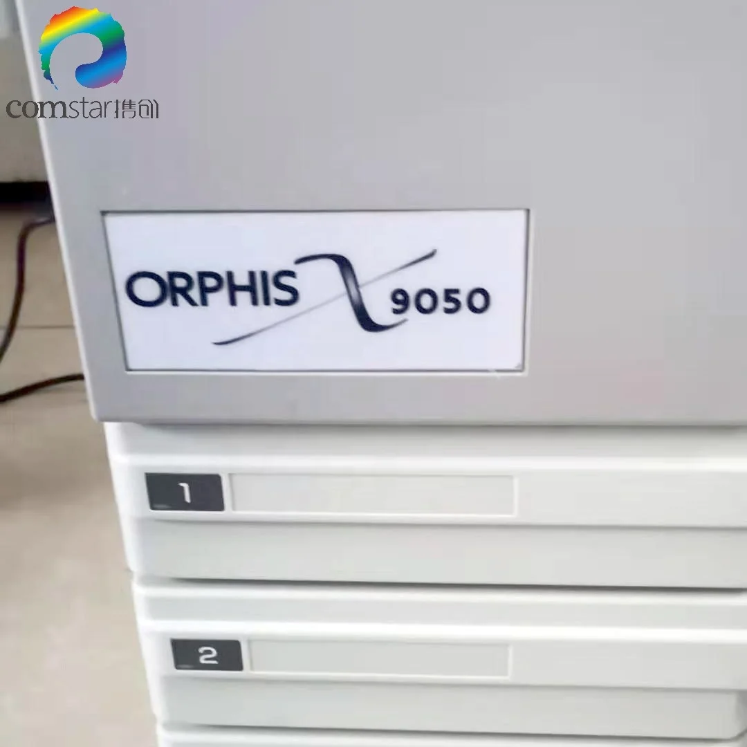 Восстановленный струйный принтер Comstar Risos орфис X9050 X 9050 A3 копировальные машины 150PPM высокая