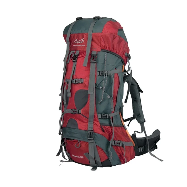 Custom 80L Waterproof Durable Outdoor Trekking Camping Bag Climbing Hiking Backpack Polyester 70l Waterproof Travel Bag Letter