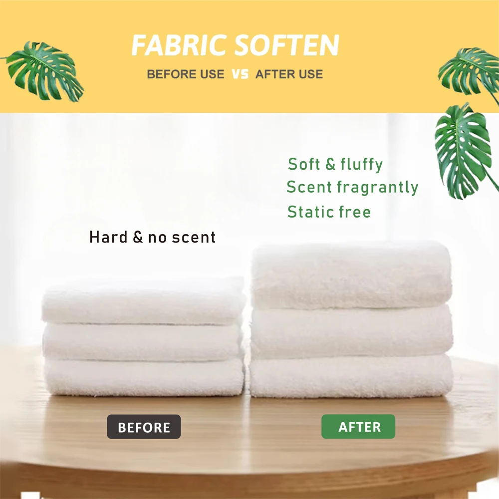Eco-Friendly Fabric Softener Fragrance Cleaning Laundry Tablets Washing Powder Soap Softener Detergent Clothes Bra Washer