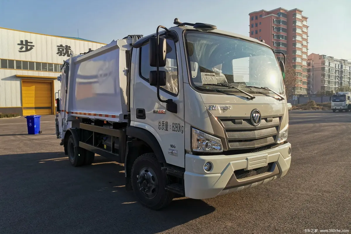 Заводская цена Foton 4X2 10cbm рулонный мусоровоз с поворотным рычагом