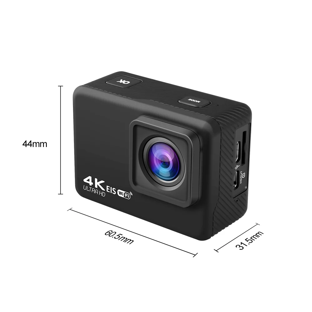 Professionnel Camera Action Camera Appareil Photo Anti Shake Ultra Hd New 4k 60PFS Best 1008P Waterproof Camera Outdoor Sports