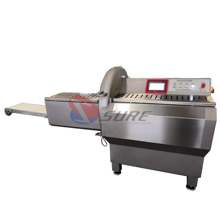 Industrial Pork Beef Bacon Slicing Meat Roll Cutting Machine Fully Automatic Industrial Meat Slicer Machine