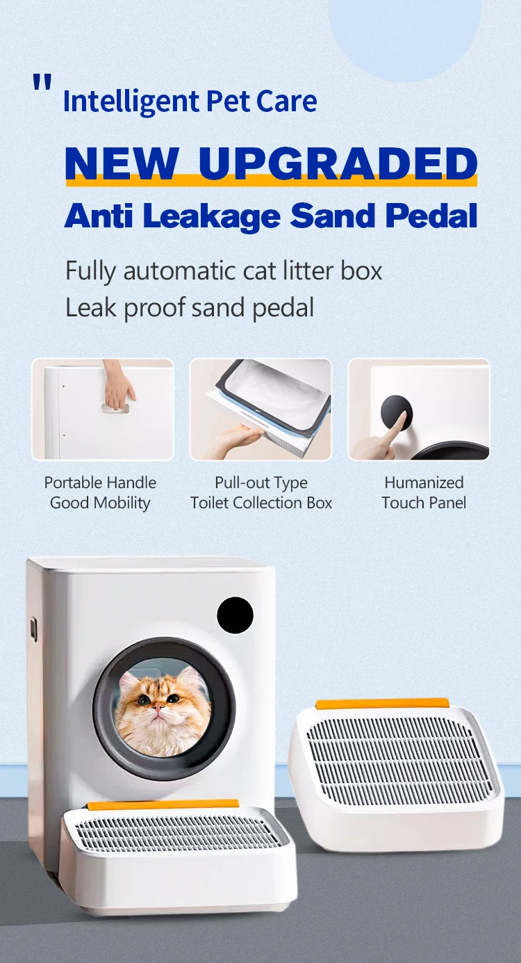 Hot Selling Auto Smart Cat Toilet APP Self-cleaning Smart Pet Robot Cat Litter Box For Cats