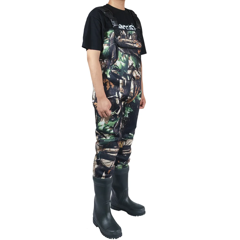 Women Kids Rubber Yellow PVC Neoprene Custom Fullbody Suit Respirable Breathable Waterproof Chest Hunting Fly Fishing Waders