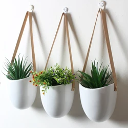 modern orchid geometric living wall garden hanging ceramic basket flower plant pot succulent planter for indoor plant