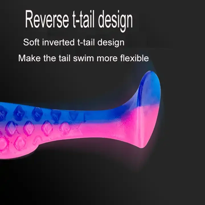 Soft Plastic Fishing Lures for Bass Fishing,Swim Shad Bait Minnow Lures Drop Shot Fishing Lures Plastic Crappie Baits