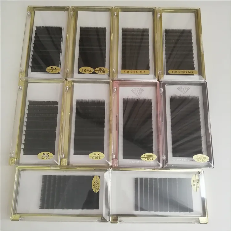 
High quality private label eyelash extensions silk and eyelashes extension volume 