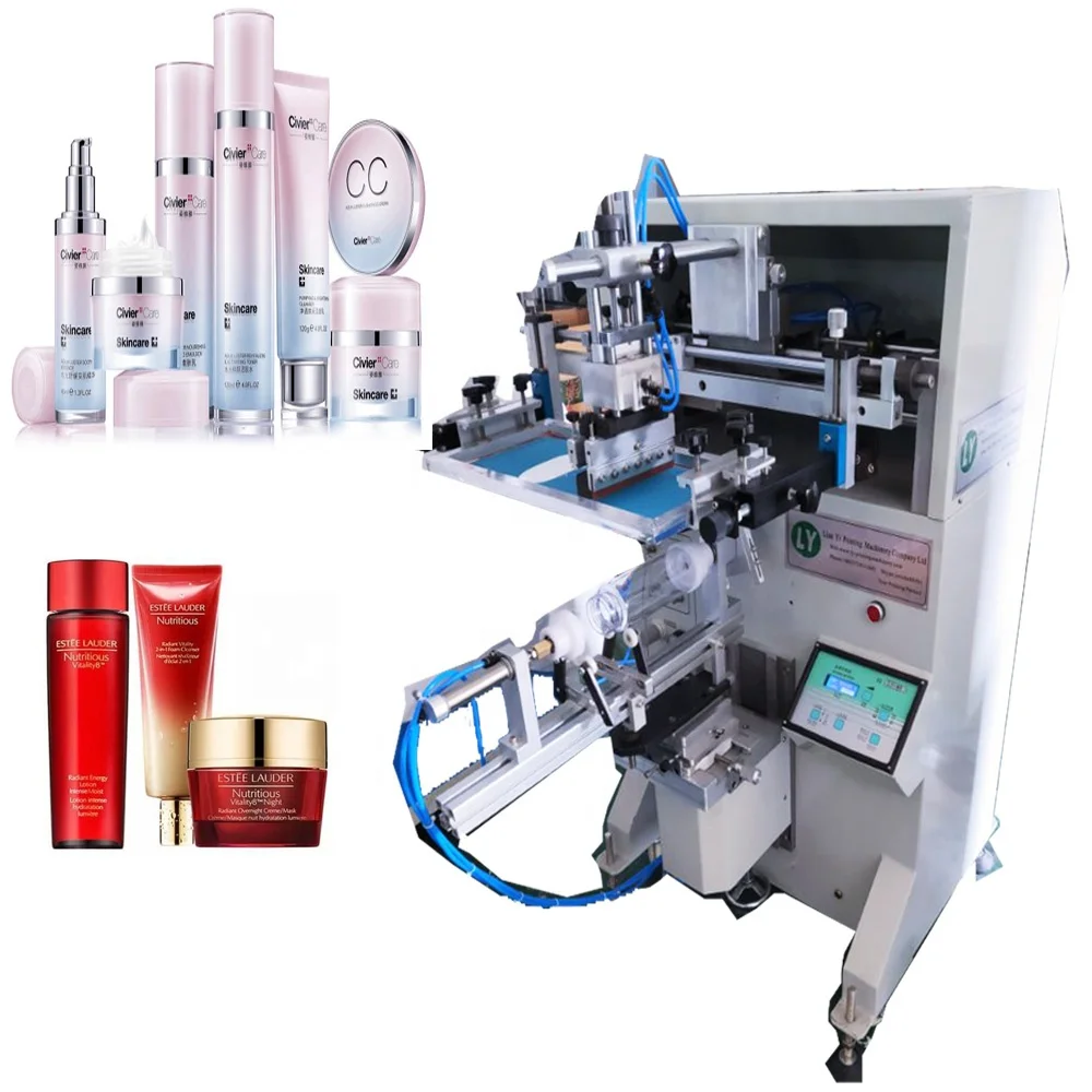 Cosmetic tube bottle printing machine Cosmetic tube bottle screen printer