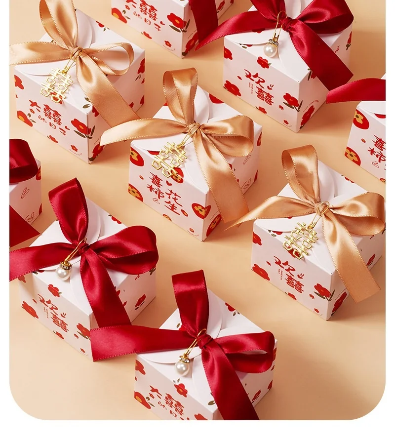 new arrival glossy foil paper container candy boxes gift wedding