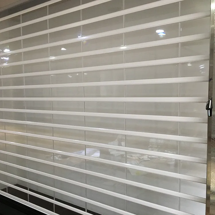 Design Air Tight Commercial Exterior Plastic Insulated Transparent Garage Door