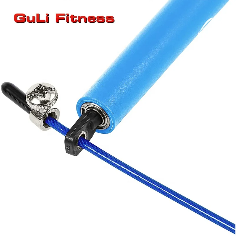 Guli Fitness Adjustable Speed Rope Plastic Cable Speed Heavy Weighted Skipping Rope Cheap Steel Wire Jump Rope