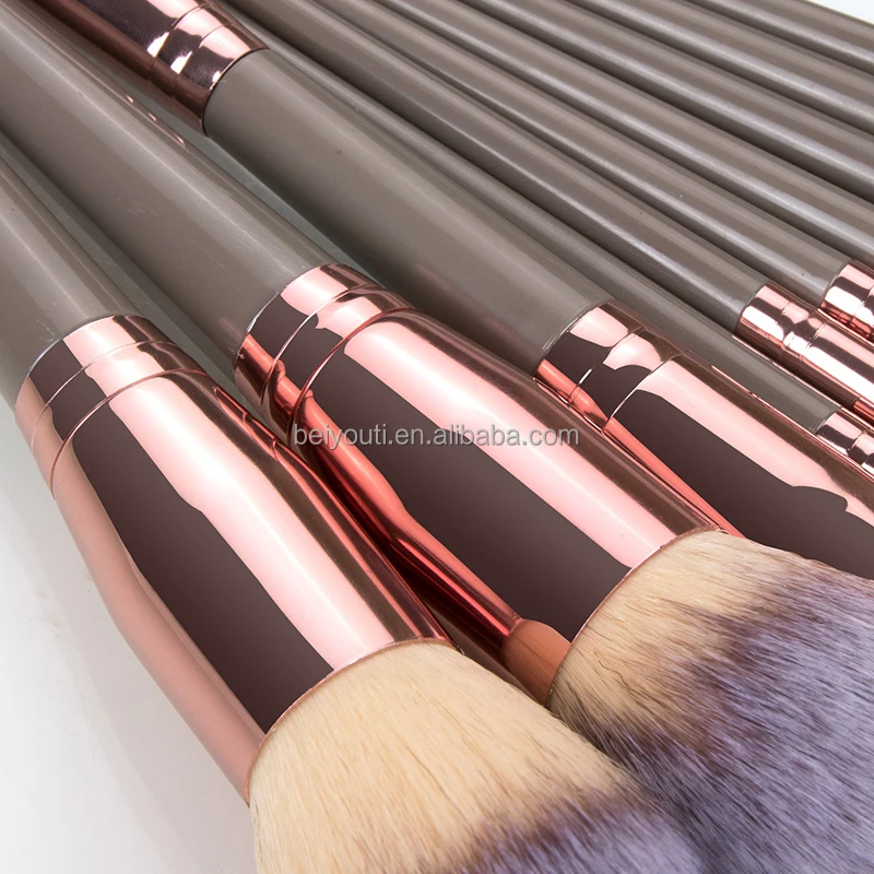 professional 15 pcs makeup brush set Eye shadow brush private label Nose Shadow Foundation Brush Eye Shadow Beauty Tools