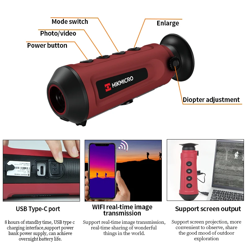 New Arrival HikMicro LE10 LE15 Infrared Thermal Imager Scope Monocular