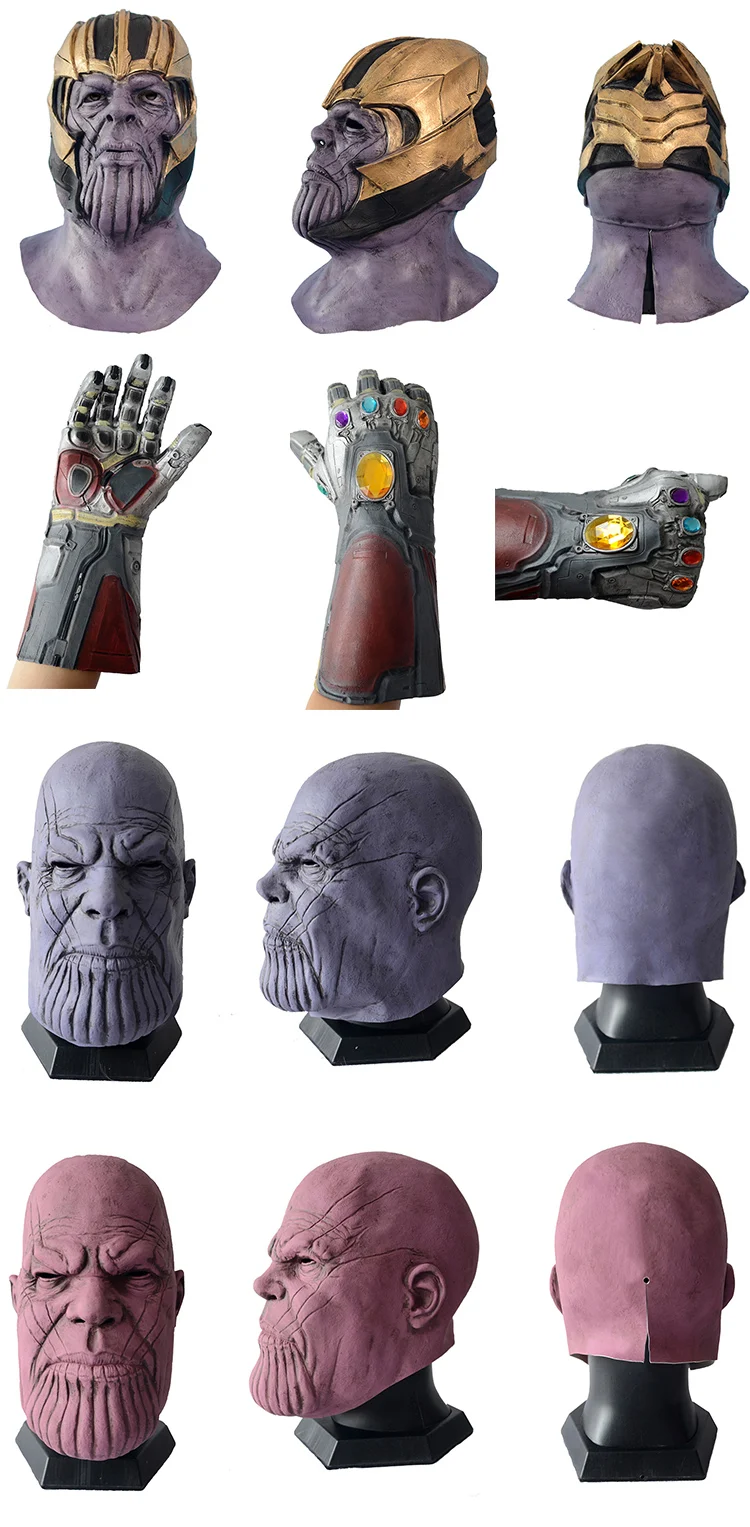 Avengers Infinity Halloween Custom Party Collection Props Cosplay Thanos Masks