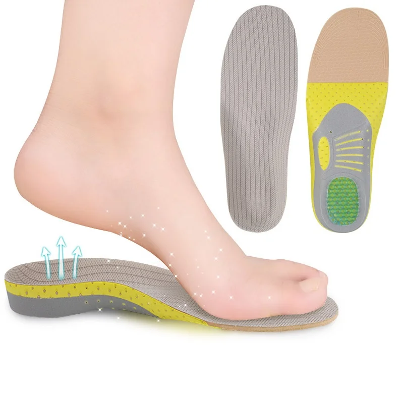 Wholesale EVA Shock absorbing sweat absorption orthopedic arch support sports shoe insoles