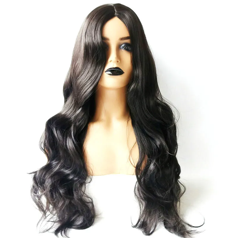 2024  fiber wig synthetic hair for women long curly hair braided wigs