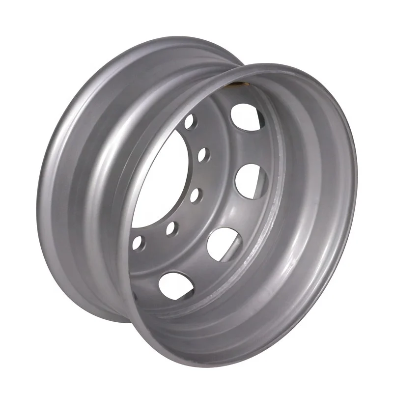 
17.5*6.75 heavy truck wheel rim steel tubeless wheel for Dongfeng truck use 
