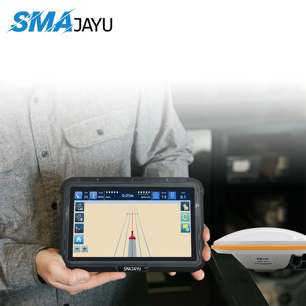 JY100 Tractor GPS Guidance System Include GNSS Antenna and Tablet for Any Brand Agriculture Tractors