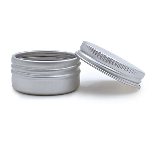 10ml, 10g, 1/3 oz ,aluminum tins aluminum cans with threaded screw top cover for candle, cream