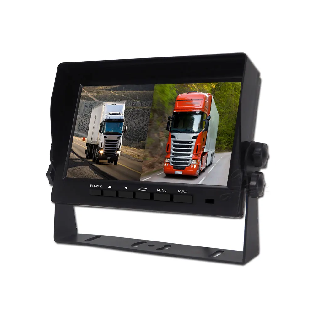 Mini Size Monitor 7 Inch IPS Screen Car Reverse Rearview Monitor LCD Panel RCA Input Video Player For CVBS Signal