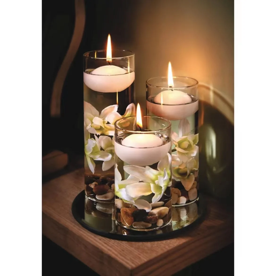 water floating candle wax color tea light home decoration wedding party