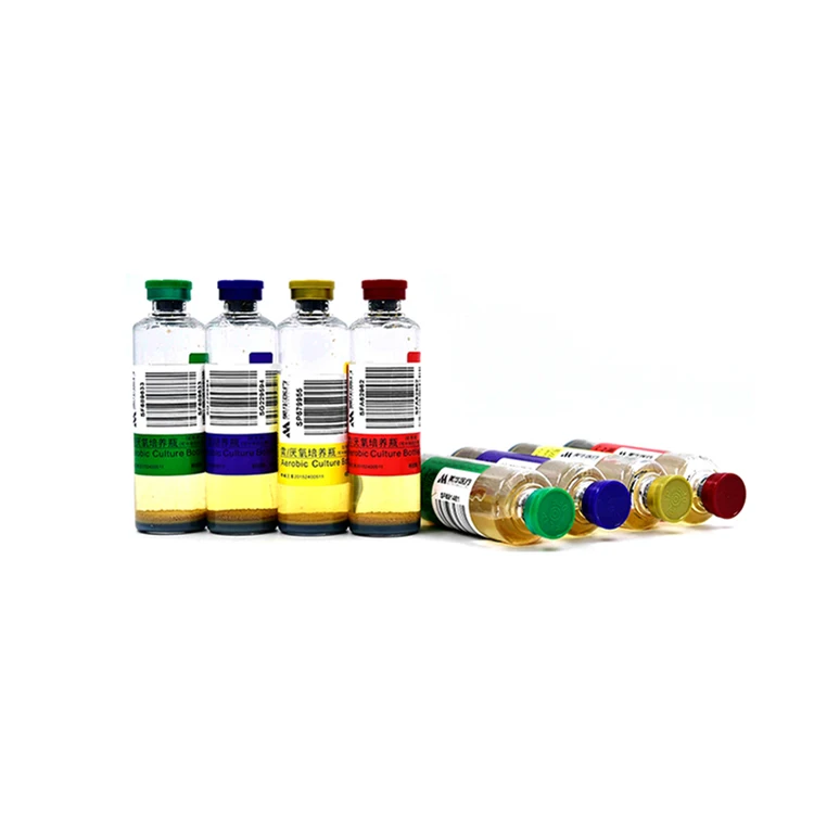 Laboratory Bacterial Culture Blood Bottles Microbiology Anaerobic Culture Bottle