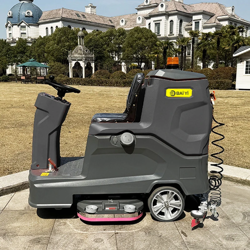Baiyi-RX900 Commercial Auto Electric Cleaning Dryer Machine Industrial Ride On Floor Scrubber