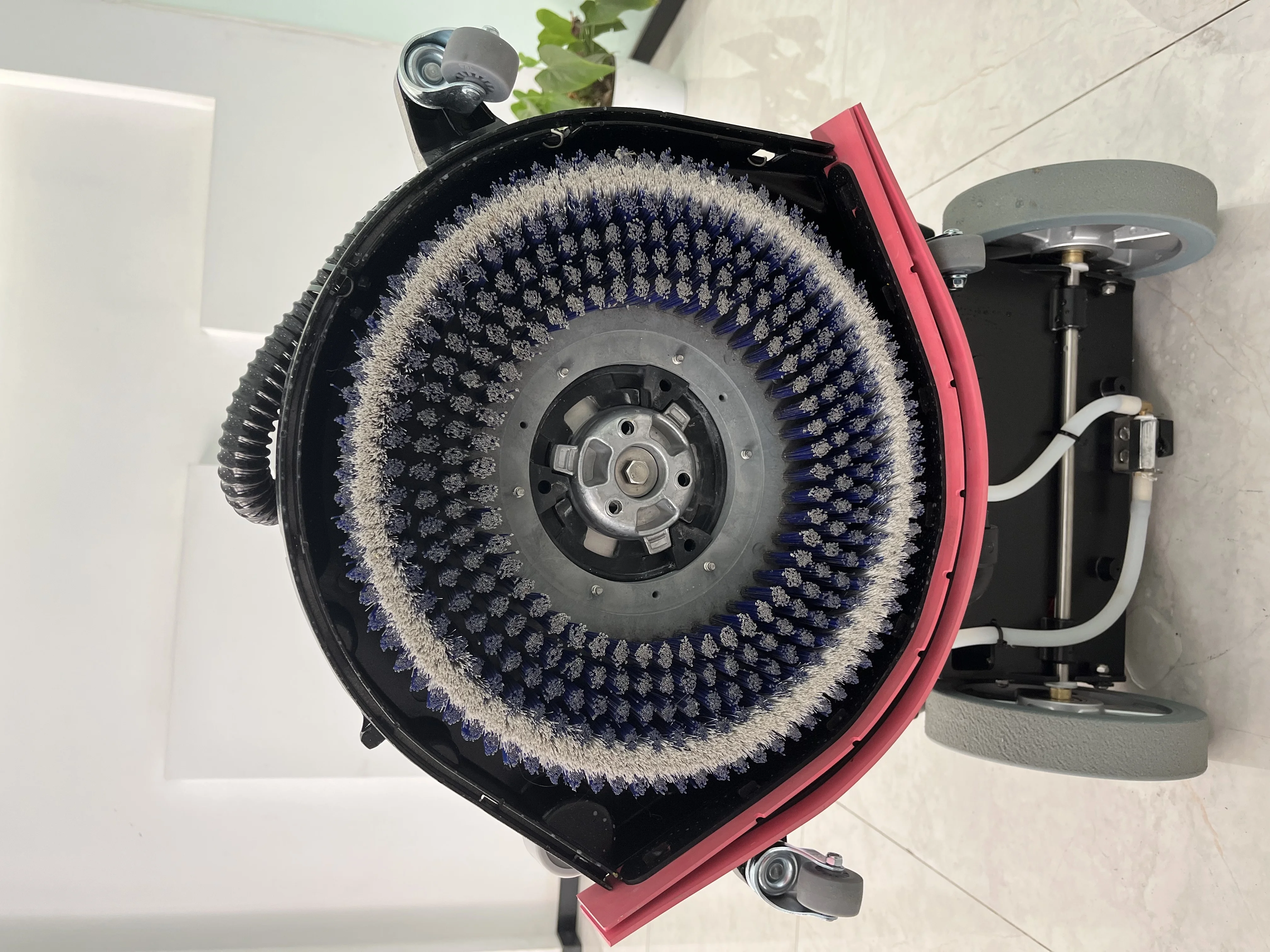 Mini portable cleaning machine 13 inch compact folding floor scrubber