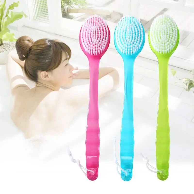 Bath Brush Body Exfoliating Scrubber Long Handle Body Back Massage Shower SPA Foam Bath Accessories Body Cleansing Brush