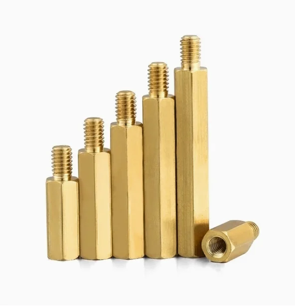 M2.5 Hex Brass Male Female Standoff Board Rack Stud Hexagon Threaded PCB Motherboard Spacer Bolt Screw