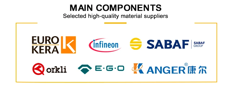CE and CB Certificate Built In Electric Hob 4 Burner Induction Stove For Home Appliances