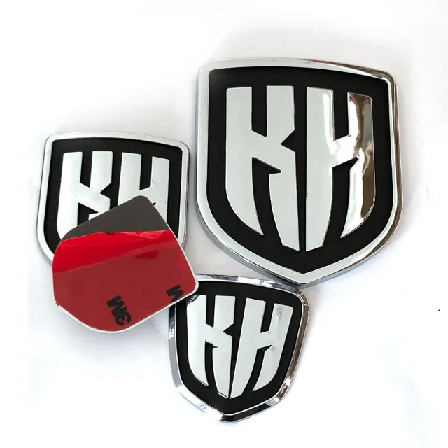Manufacturer 3D outdoors ABS chrome logo sticker car emblem badge