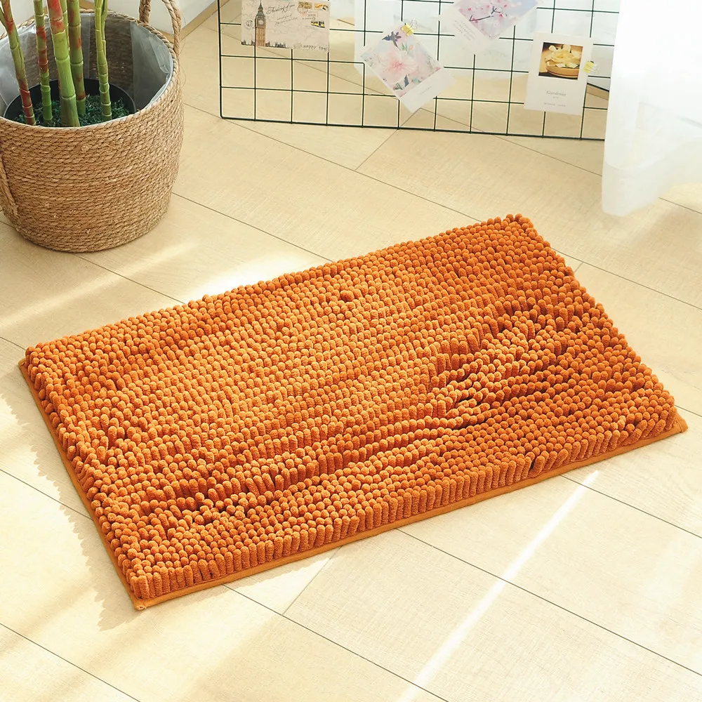 2023 New Fashion Thickened Soft Comfortable Non-toxic Chenille Bath Mat