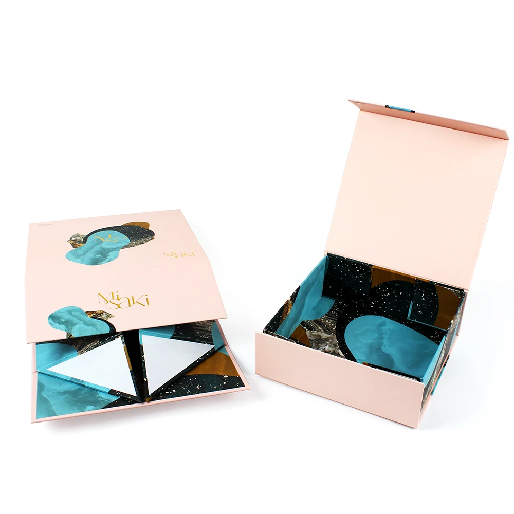 Yilucai Custom Luxury New Design Beauty Cosmetic Folding Shipping Packaging Gift Box