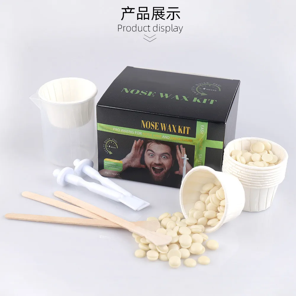 2024 Hot Selling Product Private Label Home Use Waxing Ear Nose Hair Remove Wax Sticks Kit Hair Remover Set For Men Women